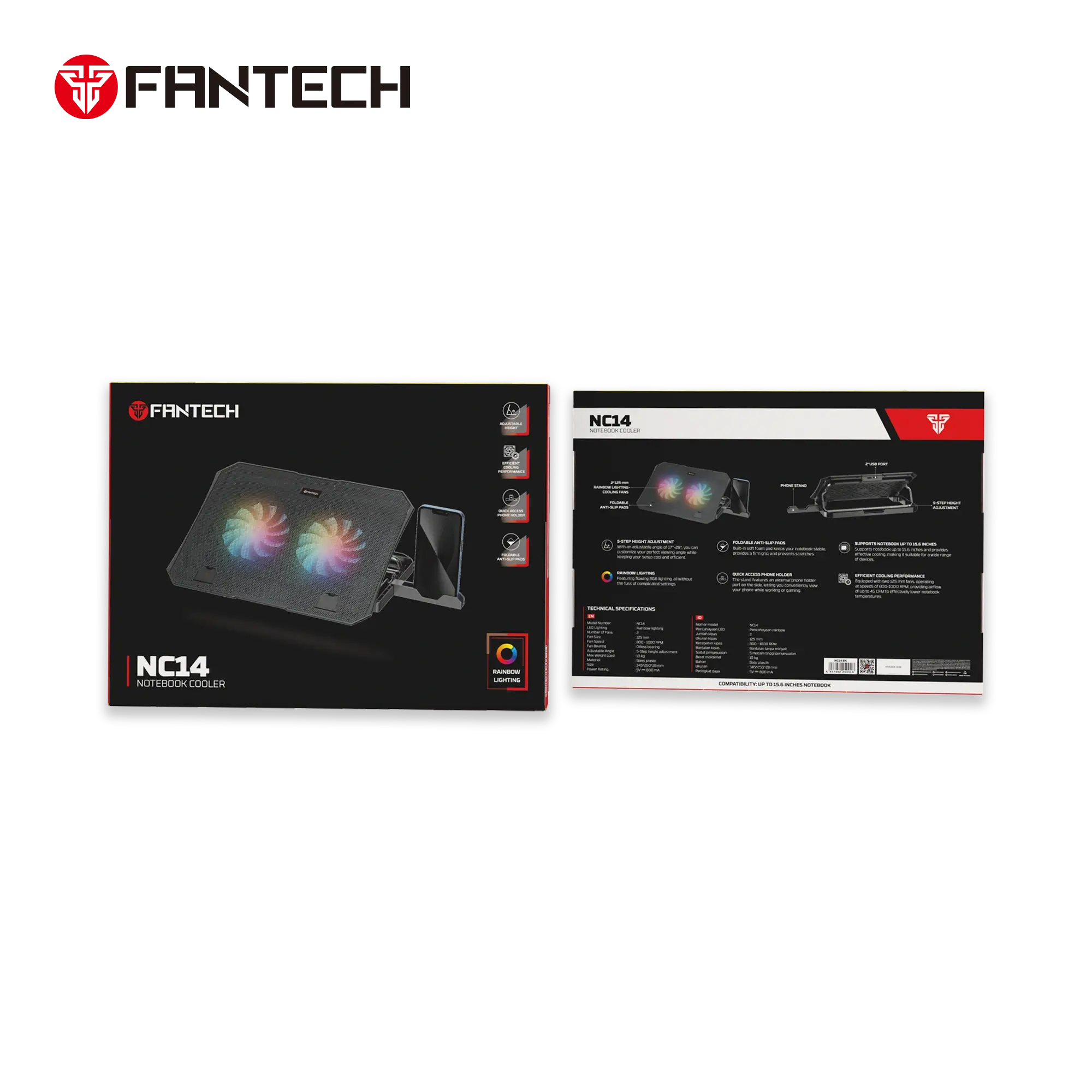 Fantech laptop for portable computing