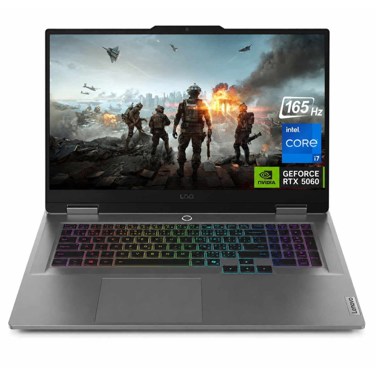 Lenovo LOQ Gaming 17 (2025) 13Gen Intel Core i7 13650HX 14-Cores w/ AI Engine+ LA1 Chip & Nvidia RTX 5050 8GB DDR7 & IPS 165Hz Display - Luna Grey