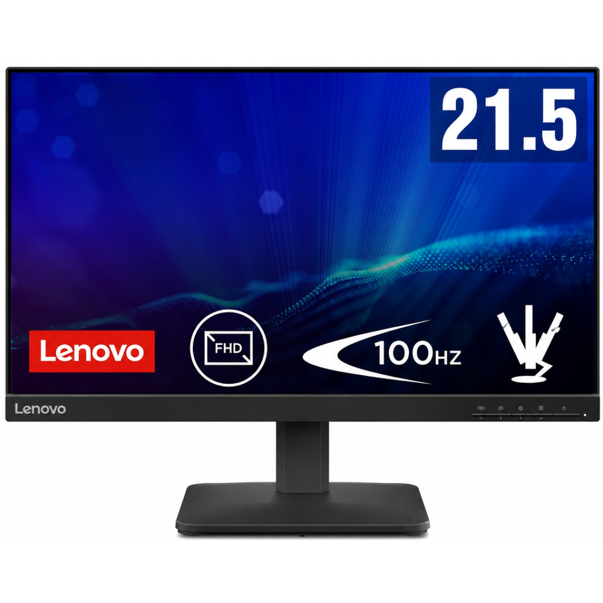 Lenovo L22-4E IPS 21.5" Full HD 99% sRGB 100Hz Eyesafe & Low Blue Light w/ VGA & HDMI Interface - Black