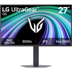 LG UltraGear G5 27G550B 27" Full HD IPS, 300Hz , 1ms , NVIDIA G-Sync Compatible, HDR10, HDMI, DisplayPort, Adjustable Stand, Black