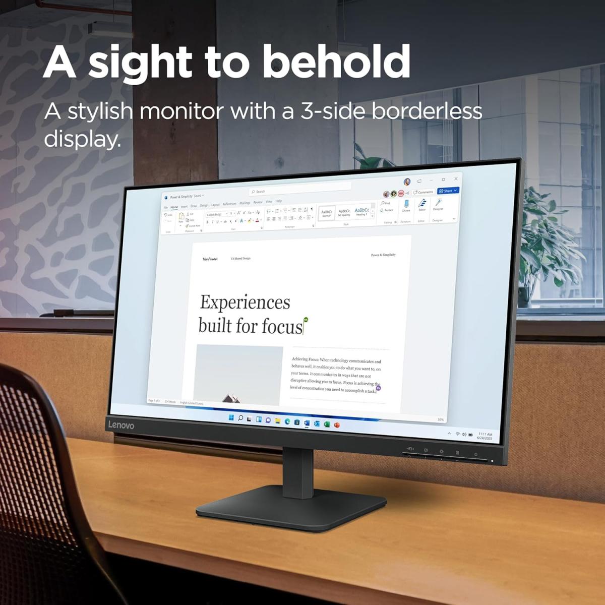 Lenovo monitor for display setup