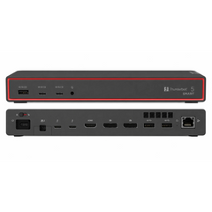 Lenovo ThinkPad Thunderbolt 5 Smart Dock 7500, 120Gbps Data Transfer, 180W Power Delivery, Multiple Display Support, 2.5Gbps Ethernet, Black