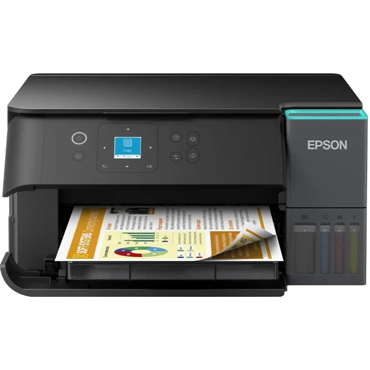 Epson EcoTank L4360 Wi-Fi Duplex AIO Ink Tank Printer, Borderles Printing Up to A4 Size, Auto Duplex, 4800x1200 dpi Resolution, 15.0ipm/6.5ipm Print Speed, Spill-Free Ink Refilling, Black