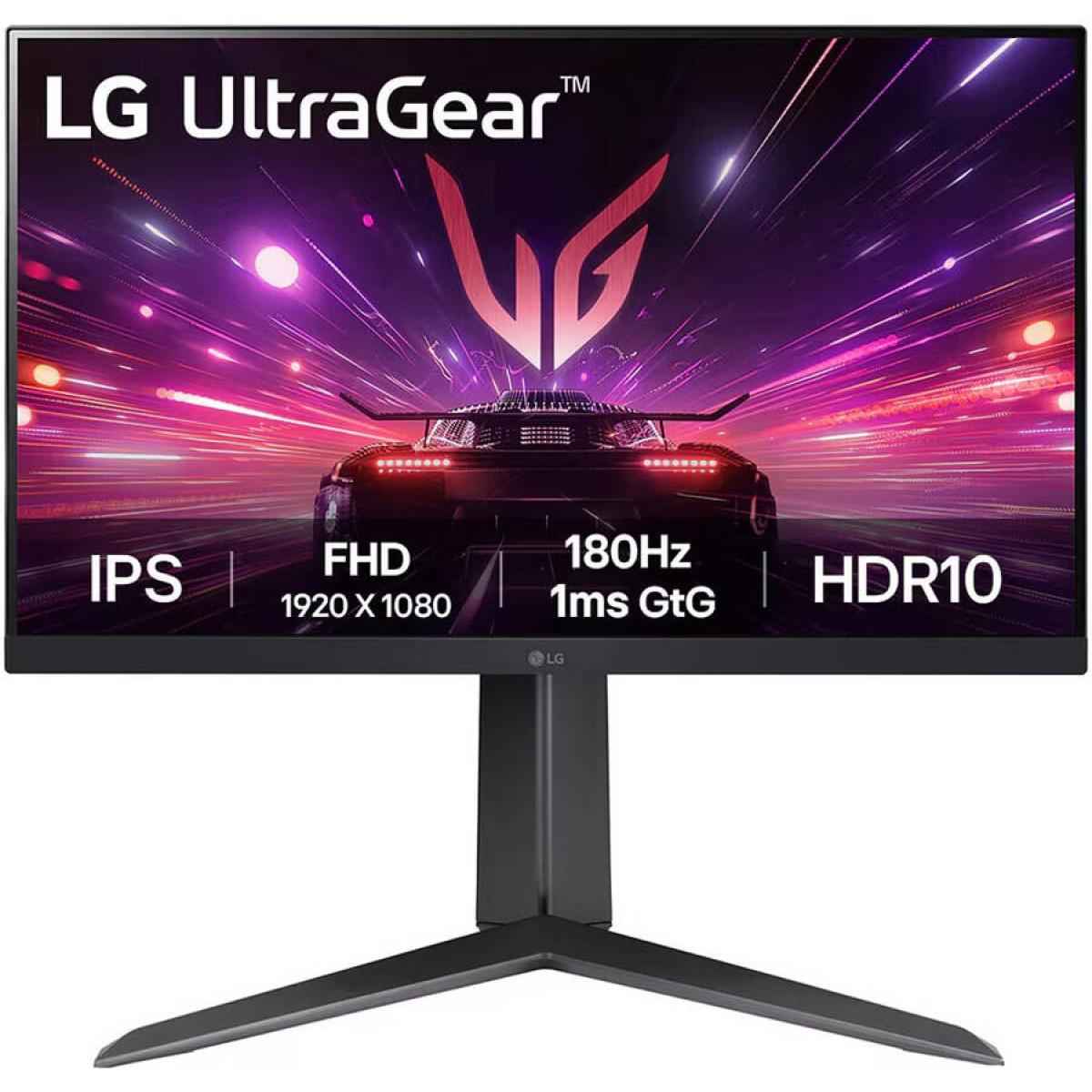 Lg 24gs65f Ultragear 24" Ips Full Hd 180hz Refresh Rate, 1ms (gtg) Response Time, Hdr 10 Amd Freesync & Nvidia G Sync Technology Adjustable Stand , Black