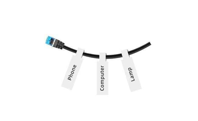 90*11mm Cable Label 500 PWhite