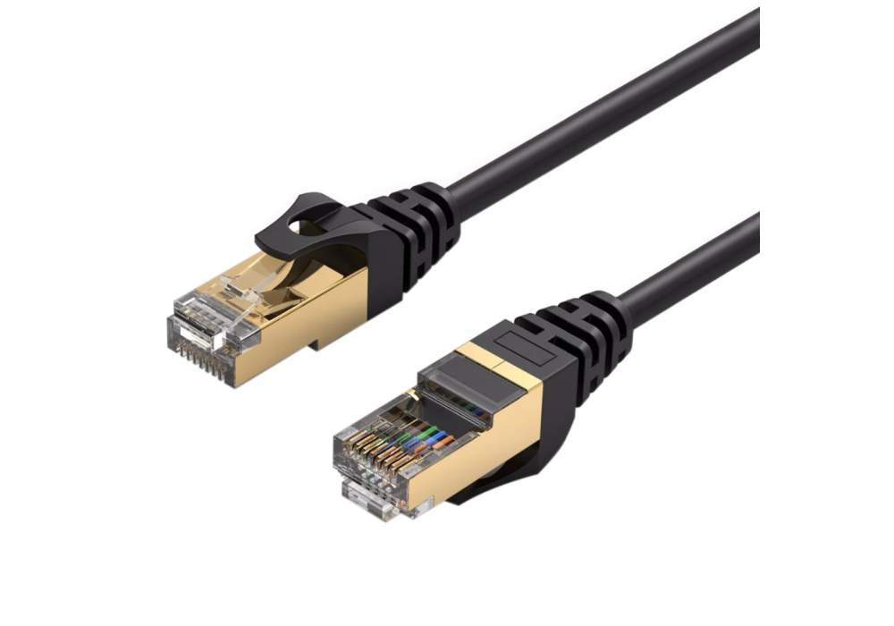 Glink Cat7 Ethernet Patch Cable, SFTP High Speed 10Gbps, 600MHz, 26AWG Copper, Black PVC 20M