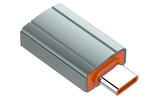 LDNIO LC140 USB - A to Type - C Adapter, Fast Transmission, Universal Device, Insert to use, Aluminum Material - Grey