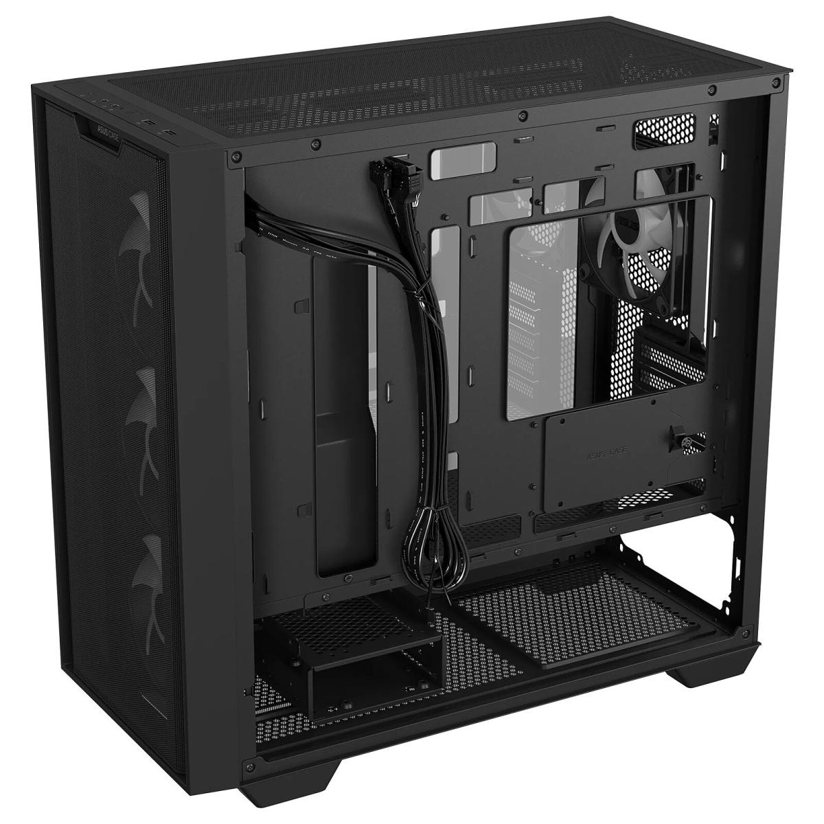 ASUS ARGB PC case for desktop computer builds and component installation
