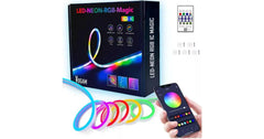 LED Neon RGB Magic Strip (5m), USB Power, Bluetooth Mobile APP, Remote Control, Full ARGB Colors (MR Star App)