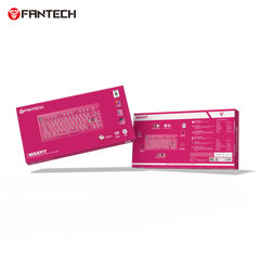 Fantech Mk921 Maxfit8 Qmk Wireless Mechanical Gaming Keyboard Pink (3 Mode Connection)
