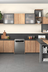 Ariston Dishwasher 10 Programs Inox 5 Spray 15 Sets 3 Baskets A+++