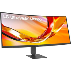 LG 34U640B-B UltraWide U6 Curved | WQHD 21:9 144Hz, All-in-One USB Type-C, Height & Tilt Adjustable Stand - Productivity Monitor
