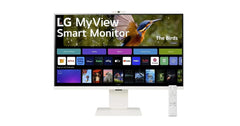 LG 27SR50F-W 27" FHD IPS MyView Smart Monitor with webOS and Built-in Speakers ™– Monitor - CompuMe
