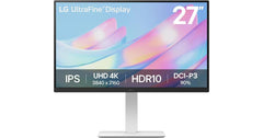 LG 27US550-W – 27” UHD 4K IPS Monitor with HDR10 & Ergonomic Stand White- Monitor