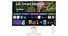 LG 32SR85U-W 32″ 4K UHD IPS Smart Monitor with webOS & Built‑in FHD Webcam