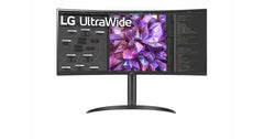 LG 34WQ75C-B 34" Curved UltraWide™ QHD IPS HDR 10 Built-in-KVM-Monitor with USB Type-C™ & LAN (RJ-45), Black