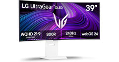 LG 39GX90SA-W UltraGear™ 39” OLED WQHD Curved Gaming Monitor – 240 Hz, 0.03 ms, G-SYNC Compatible, FreeSync Premium, webOS