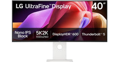 LG 40U990A-W 40" 5K2K Nano IPS Black Monitor – Thunderbolt™ 5, HDR600, 99% DCI-P3, 96W USB-C Charging