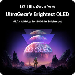 LG 27GX790A-B 27 UltraGear OLED QHD Gaming Monitor – 480Hz, 0.03ms, DisplayPort 2.1, G-Sync, FreeSync Premium Pro