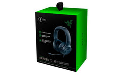 Razer Kraken X Lite Ultralight 7.1 Surround Sound Aluminum Frame Bendable Cardioid Microphone For Pc, Ps4, Ps5, Switch, Xbox One, Xbox Series X & S, Mobile Black
