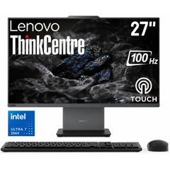 Lenovo ThinkCentre NEO 50a Gen 6 (2025) 27" All-in-One PC Intel® Core Ultra 7 256V 8-Cores w/ Slim, Smart & Space-Saving Designed & Touch Screen - Luna Grey