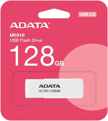 ADATA UC310 128GB USB Flash Drive - WHITE