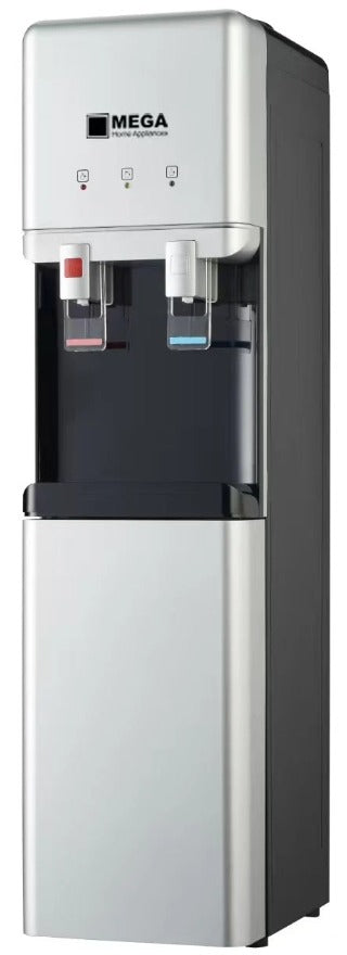 Mega Black & Silver Water Cooler with Cabinet