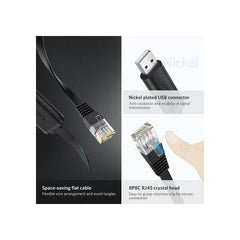 UGREEN 60813 USB ETHERNET RJ45 CONSOLE CABLE 3M