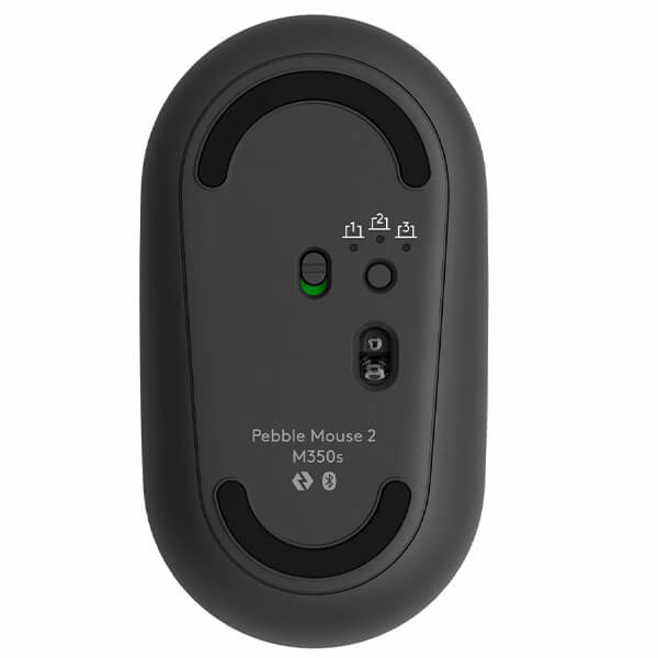 Logitech Pebble 2 M350s Wireless + Bluetooth Mouse Graphite Logitech Pebble 2 M350s Wireless + Bluetooth Mouse Graphite