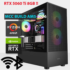 MCC AM5-26 - MIDAS Gaming PC Build || AMD Ryzen 7 9700X 8-Core - Msi GAMING TRIO GeForce RTX 5060 Ti 8GB OC Edition GDDR7 Graphics Card