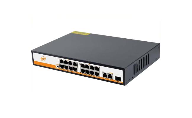 Yc DS1603A DP19 Smart 16 Port 2 Uplink 1 SFP 10/100/1000 PoE Switch with network switch