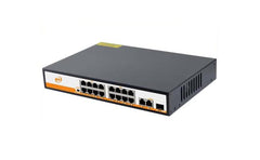 Yc DS1603A DP19 Smart 16 Port 2 Uplink 1 SFP 10/100/1000 PoE Switch with network switch