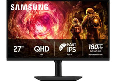 Samsung 27” Odyssey G5 G50F QHD Resolution Gaming Monitor, 180Hz Refresh Rate, Fast IPS Panel, HDR10, NVIDIA G-Sync Compatible, 1ms Response Time (GtG), AMD FreeSync™, Adjustable Stand