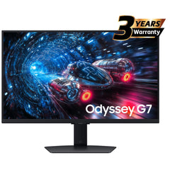 Samsung Odyssey G7 (2025) (FG706) 27" Flat Monitor IPS Dual Mode (4K 180Hz Or FHD 360Hz) 1ms(GTG), 10Bit, HDR10+, 99% sRGB, HDMI 2.1, G-Sync Compatible w/ New Design, Ergonomic Stand | LS27FG706EMXUE |