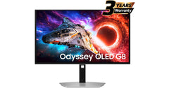Samsung Odyssey G8 (2026) (HG802) 27" Flat Monitor Penta Tandem (4th-Generation QD-OLED) 4K 240Hz 0.03 (GTG), 10Bit, HDR10+, 99% DCI Coverage, HDMI 2.1, G-Sync Compatible, New Design, Ergonomic Stand