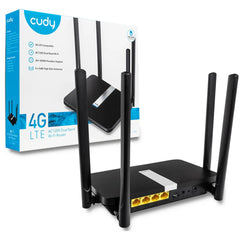 Cudy Lt500 4g Lte Ac1200 Dual Band Unlocked Modem Router W/ Sim Card Slot 1200mbps Mesh Wifi 5dbi High Gain Antennas - CompuMe