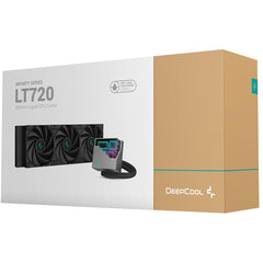 DeepCool Liquid Cooler LT720 4th Gen Dual-Chamber Pump 3100RPM Multidimensional Infinity Mirror ARGB Block 300w TDP AIO Cooler
