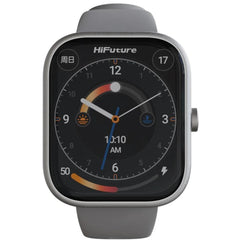 HiFuture LUME Smartwatch 1.85" IPS Display, Dual-Core Processor, 100+ Sports Modes, Built-in Wireless Calling, 24/7 Health Monitoring (Heart Rate, SpO2, Sleep), Ultra-Light Weight Sleek Design, Silver Grey