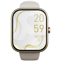 HiFuture LUME Smartwatch 1.85" IPS Display, Dual-Core Processor, 100+ Sports Modes, Built-in Wireless Calling, 24/7 Health Monitoring (Heart Rate, SpO2, Sleep), Ultra-Light Weight Sleek Design, Champagne Gold
