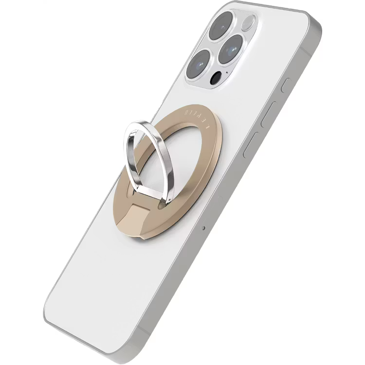 Levelo Gia Magsafe Phone Ring Holder & Mount with Full Rotation 360°, Non-Slip Surface, Comfortable Grip, Strong Magnetic Force, Laptop Mount, MagSafe Compatible - Desert Titanium Levelo Gia Magsafe Phone Ring Holder & Mount with Full Rotation 360°, Non-Slip Surface, Comfortable Grip, Strong Magnetic Force, Laptop Mount, MagSafe Compatible - Desert Titanium