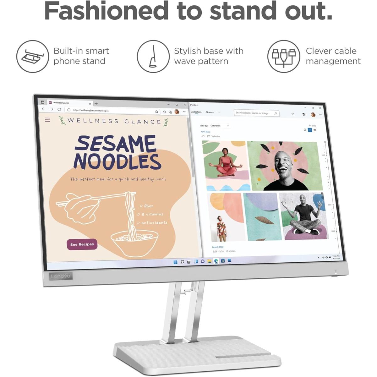 Lenovo L22E - 40 LED Monitor, 21.5 " Full HD HDMI / VGA 75Hz