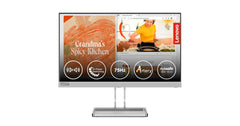 Lenovo L22e-40 Ultraslim 21.5" Full HD 75Hz Anti-Glare Natural Low Blue Light AMD FreeSync w/ VGA & HDMI Interface