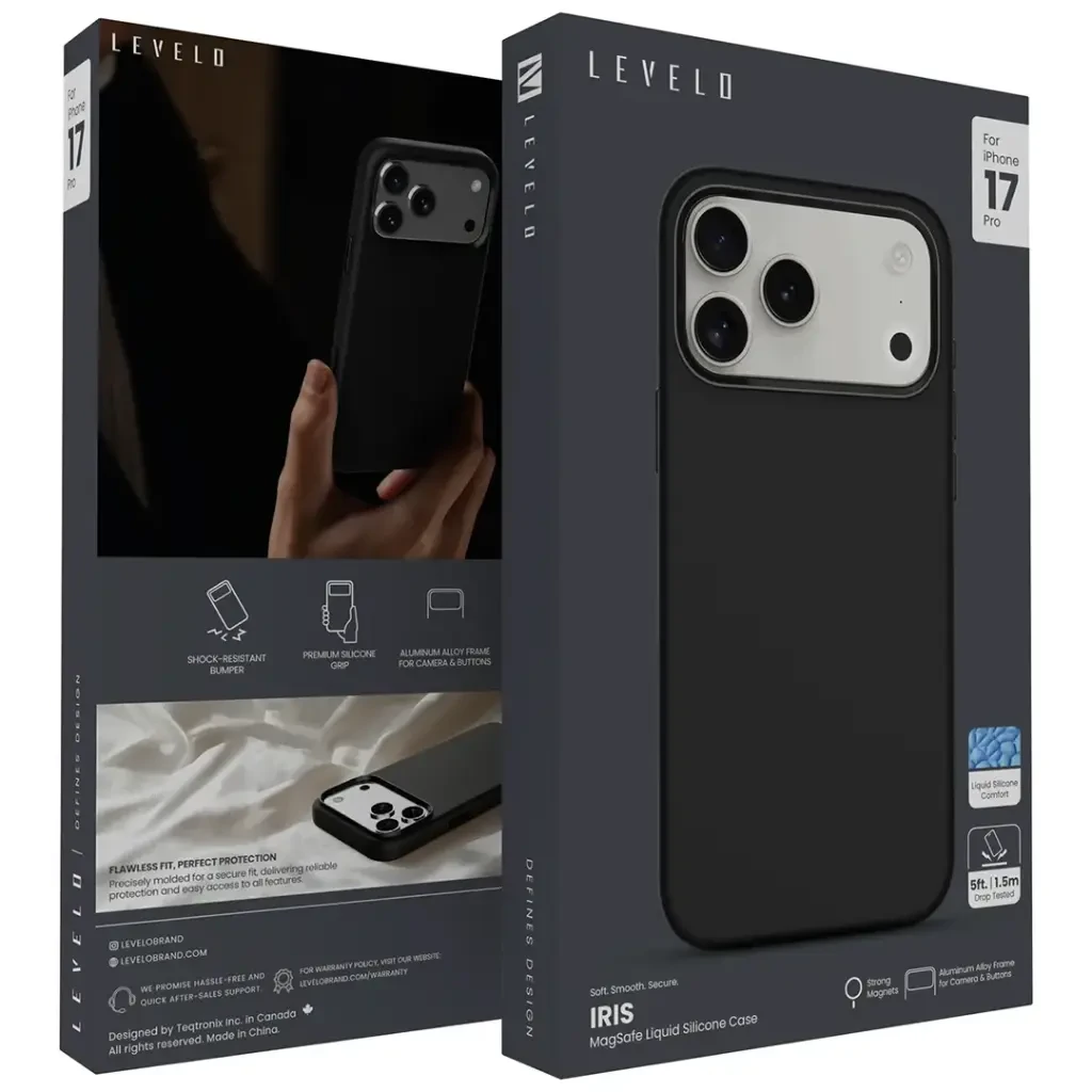 Levelo phone cases for electronics hardware