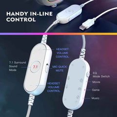 FIFINE RGB headset for computer setup