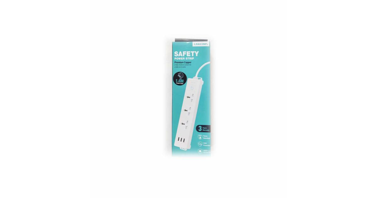 Linkcomn LC-PS303 UK 1.6M 3-Sockets 3-USB Linkcomn LC-PS303 UK 1.6M 3-Sockets 3-USB