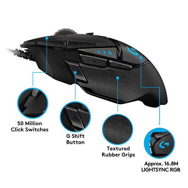 Logitech G502 Hero High Performance Gaming Mouse