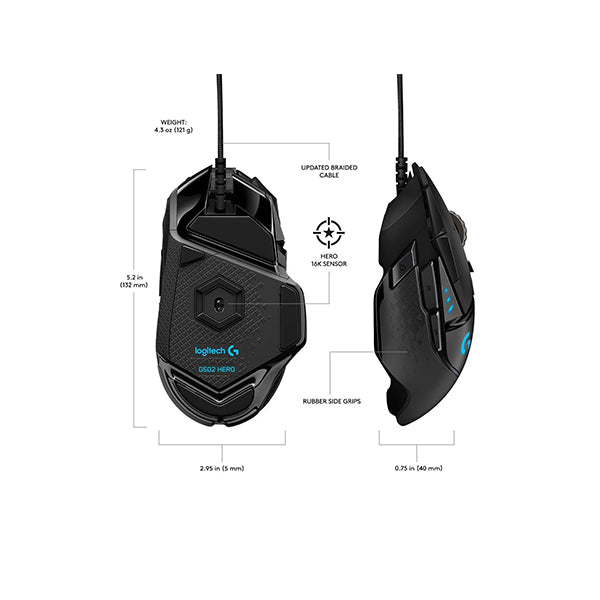 Logitech G502 Hero High Performance Gaming Mouse