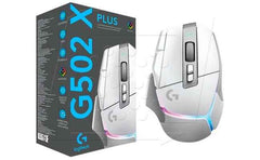 Logitech G502 X Plus Lightspeed Wireless , Hybrid Optical-Mechanical Switches w/ Hero 25K Sensor, Lightsync RGB, USB-C charging, 13 Programmable Controls - High Performance Gaming Mouse (White)