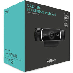 Logitech C922 Pro HD Stream Webcam, 1080p@30FPS, 720p@60FPS Camera for Streaming & Gaming Sessions, Comes w/ Tripod | C922 PRO | - CompuMe