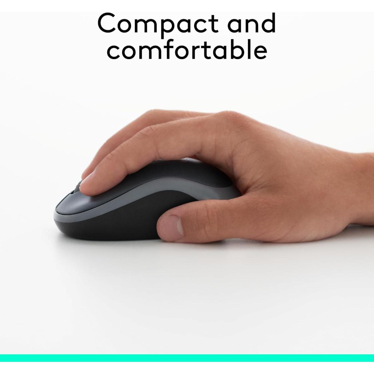 Logitech M185 Wireless Mouse | 1000 DPI Optical Tracking | Ambidextrous PC/Mac/Laptop Logitech M185 Wireless Mouse | 1000 DPI Optical Tracking | Ambidextrous PC/Mac/Laptop
